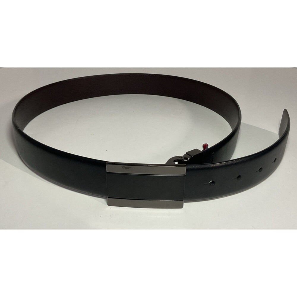 Swissgear Plaque Buckle Large Leather Belt in Black Size M(32-36)